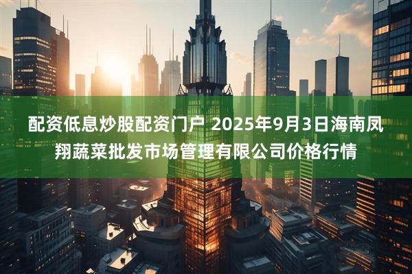 配资低息炒股配资门户 2025年9月3日海南凤翔蔬菜批发市场管理有限公司价格行情